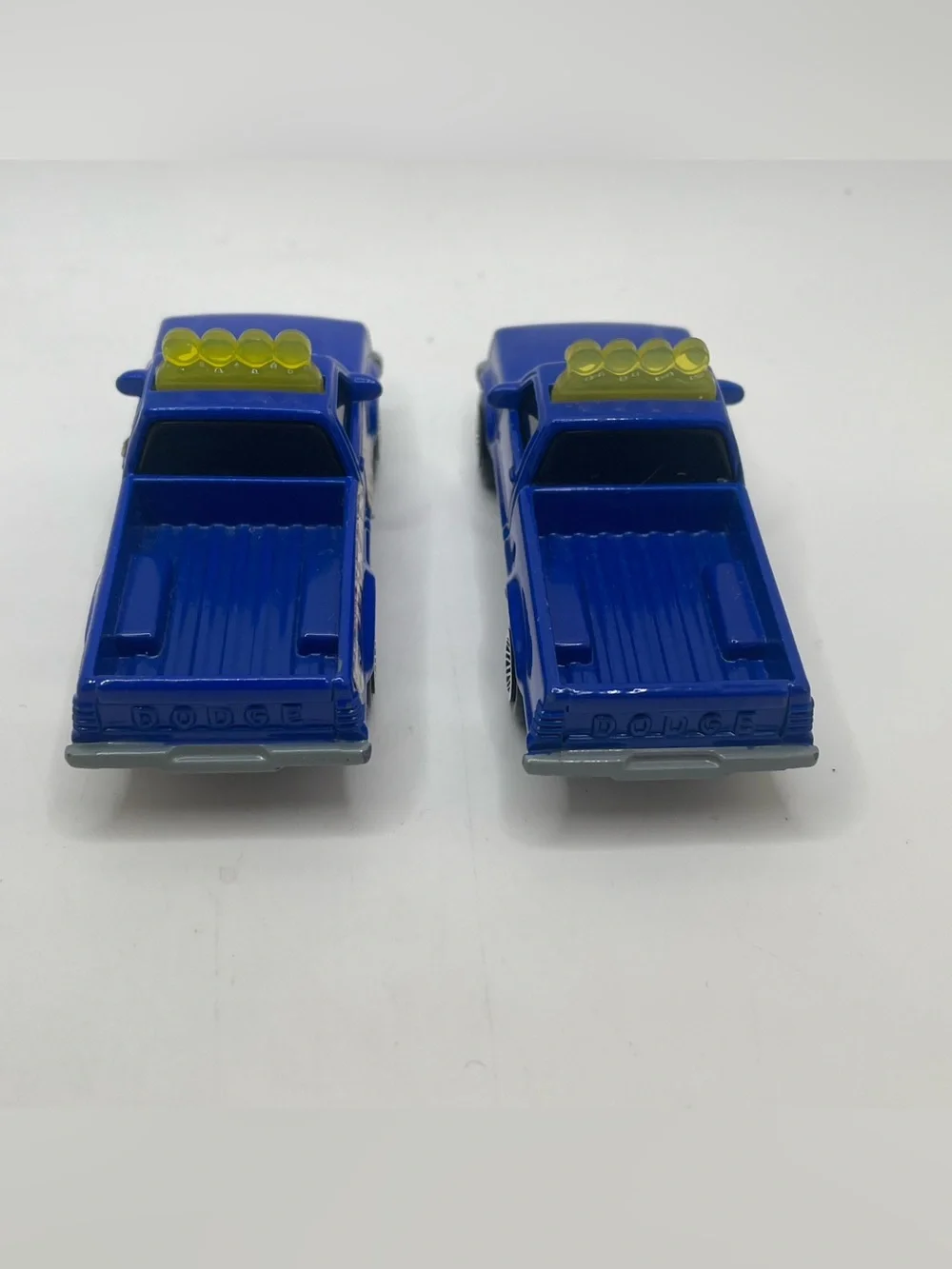 2 Matchbox McDonalds Texas Marshall Blue Dodge Dakota Pickup Trucks, Happy Meal